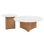 Nested Travertine Coffee Table - Natural