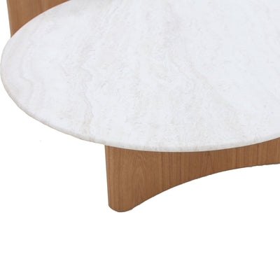 Nested Travertine Coffee Table - Natural