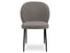 Iris Dining Chair - Black Legs - Soho Grey Fabric