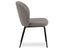 Iris Dining Chair - Black Legs - Soho Grey Fabric