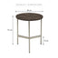 Beau Marble Side Table Grey
