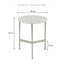 Beau Marble Side Table White
