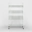 Metal Flower Rack with 4 Shelf White
