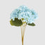 Hydrangea Bunch With 5 Heads Blue