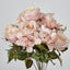 Deep Powder Pink Rose Bouquet x 9
