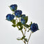 Rosebud Spray 7 Heads Blue - Pack of 12
