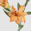 Tiger Lily Spray W/2 Flowers & 1 Bud 71cm Orange (Set of 12)