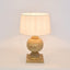 Coach Table Lamp Natural With White Shade