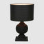 Coach Table Lamp Black With Black Shade