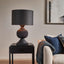 Coach Table Lamp Black With Black Shade