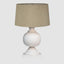 Coach - White - Turned Wood Ball Balustrade Table Lamp