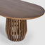 Bow Dining Table Dark Walnut