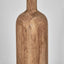 Flask Wood Floor Lamp Saddle Base with White Shade