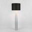 Samson Floor Lamp Base White with Black Shade