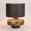 Circa Timber Table Lamp Large Black Shade