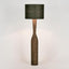 Callum Timber Floor Lamp Base With Black Shade