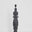 Magnus Wood Floor Lamp Black Base with Black Shade