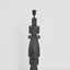 Magnus Wood Floor Lamp Black Base with Natural Shade