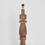 Magnus Wood Floor Lamp Saddle Base with Natural Shade
