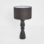 Magnus Wood Table Lamp Black Base with Black Shade