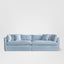 Marbella 4 Seat Sofa Beach W/White piping
