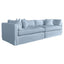 Marbella 4 Seat Sofa Beach W/White piping