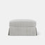 Noosa Hamptons Ottoman Natural Stripe