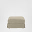 Noosa Hamptons Ottoman Natural W/White Piping