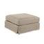 Noosa Hamptons Ottoman Natural W/White Piping