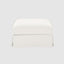 Noosa Hamptons Ottoman Ivory 