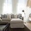 Noosa Hamptons Ottoman Ivory 