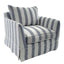 Noosa Hamptons Armchair Blue Sky Stripe
