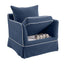 Noosa Hamptons Armchair Navy W/White Piping