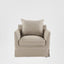 Noosa Hamptons Armchair Natural W/White Piping