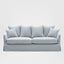 Noosa Hamptons 3 Seat Sofa Beach W/White Piping
