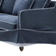 Noosa Hamptons 2.5 Seat Sofa Navy W/White Piping