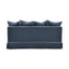 Noosa Hamptons 2.5 Seat Sofa Navy W/White Piping