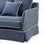 Noosa Hamptons 2 Seat Navy W/White Piping