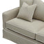 Noosa Hamptons 2.5 Seat Sofa Natural W/White Piping