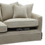 Noosa Hamptons 2.5 Seat Sofa Natural W/White Piping