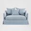 Noosa Hamptons 1.5 Seat Sofa Bed Blue Sky