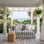 Noosa Hamptons 2 Seat Sofa Bed Noosa Blue Sky Stripe