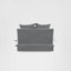 Noosa Hamptons 1.5 Seat Sofa Bed Grey W/White Piping