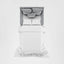Noosa Hamptons 1.5 Seat Sofa Bed Grey W/White Piping