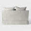 Noosa Hamptons 1.5 Seat Sofa Bed Natural Stripe