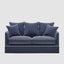 Noosa Hamptons 2 Seat Sofa Bed Noosa Navy W/White Piping