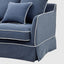 Noosa Hamptons 2 Seat Sofa Bed Noosa Navy W/White Piping