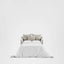 Noosa Hamptons 1.5 Seat Sofa Bed Natural W/White Piping
