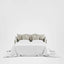 Noosa Hamptons 2.5 Seat Sofa Bed Natural W/White Piping