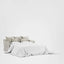 Noosa Hamptons 2.5 Seat Sofa Bed Natural W/White Piping